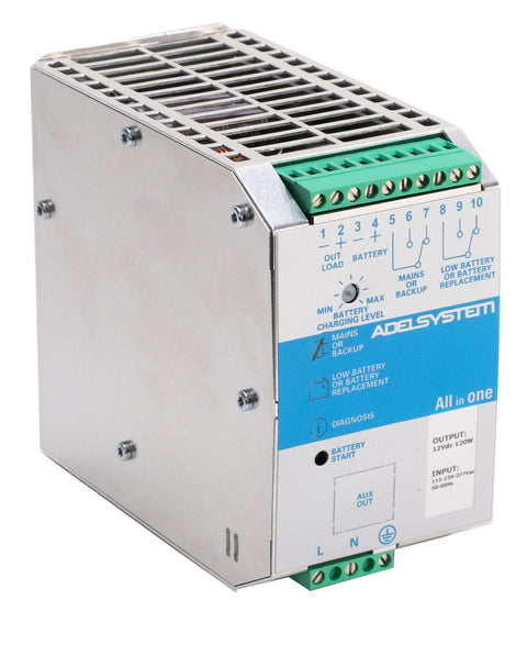 DC-UPS All In One - In:115-230-277Vac Out:12V 10A