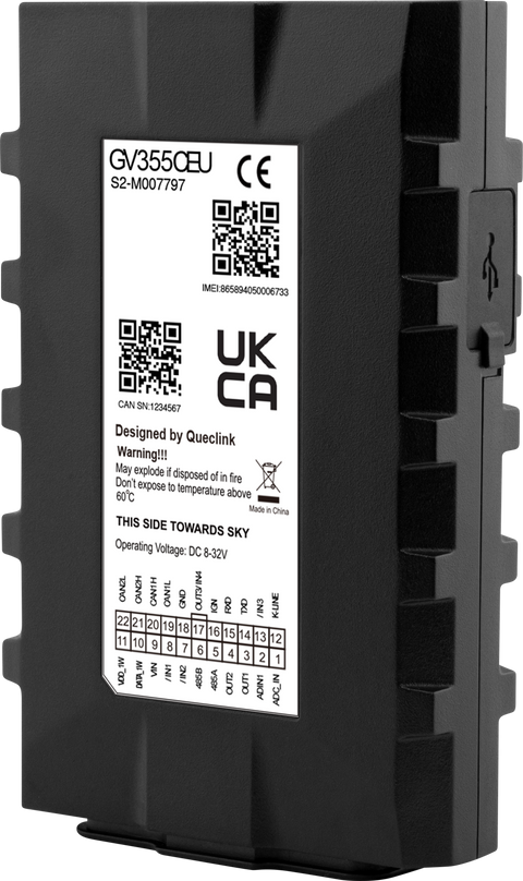 GV355CEU LTE Vehicle Tracker with CanBus & Tachograph Support