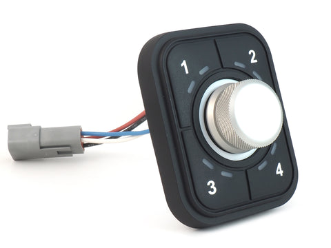 PWTR4-J Powertrack rotary encoder 4-buttons keypad, IP67 with joystick function