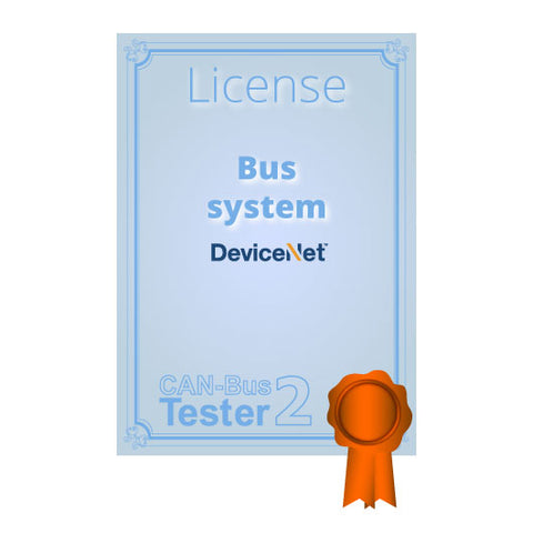 License for optional bus systems (CANopen, DeviceNet and SAE J1939)