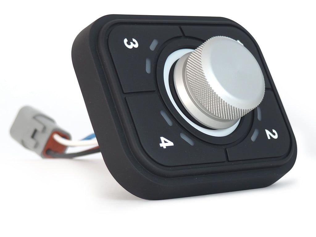 PWTR4-J Powertrack rotary encoder 4-buttons keypad, IP67 with joystick ...