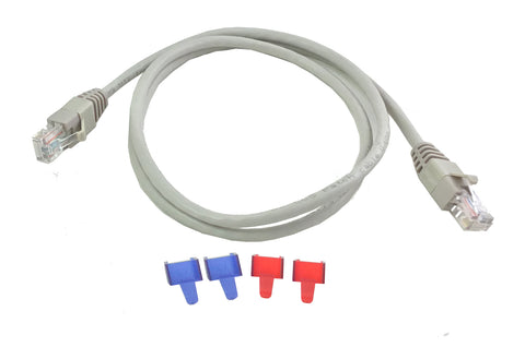 Cable RJ45/RJ45 (Aux2, Aux3), Length 1m. DC-UPS Size 3,4