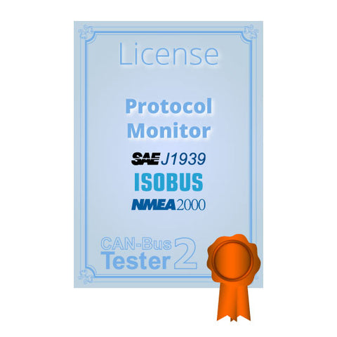License "protocol monitor" (CAN/CANopen/SAE J1939)