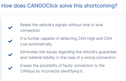 CANGO Click - Advanced contactless CANbus reader